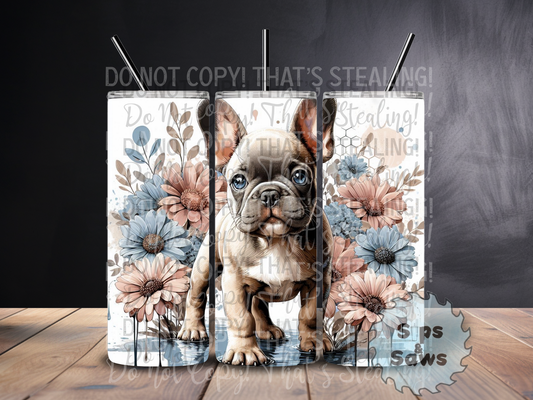 20oz Frenchie Sublimation Tumbler