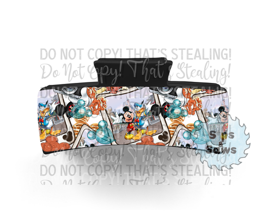 Mouse & Donald Sublimation Hair Clip