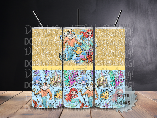 20oz Mermaid Sublimation Tumbler