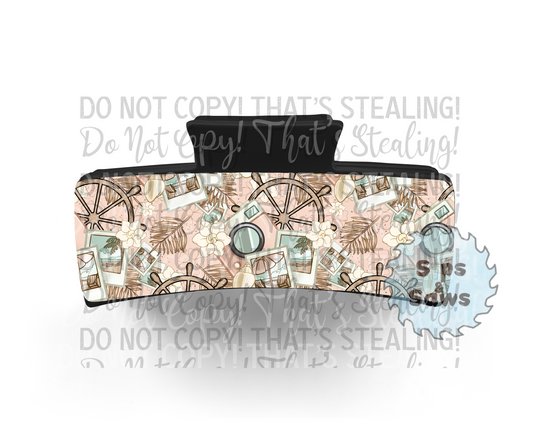 Take Me Away Pink Sublimation Hair Clip