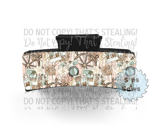 Take Me Away Pink Sublimation Hair Clip