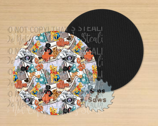 Hunny Bear Sublimation Coaster