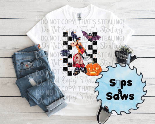 Checkered Clarabelle DTF