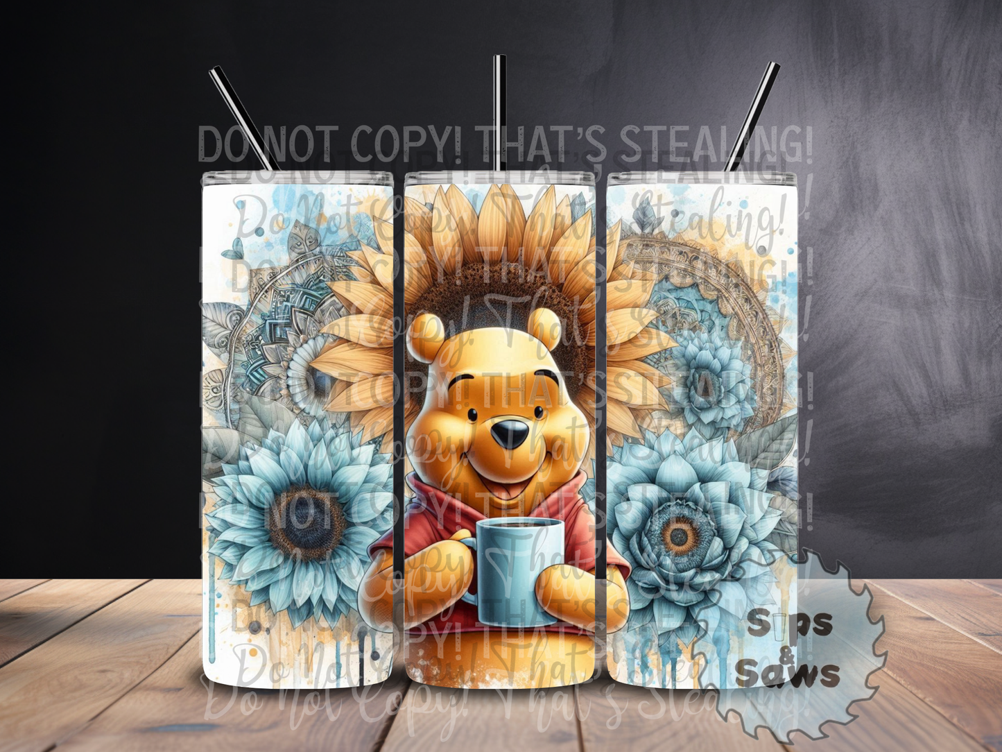 20oz Hunny Bear Sublimation Tumbler