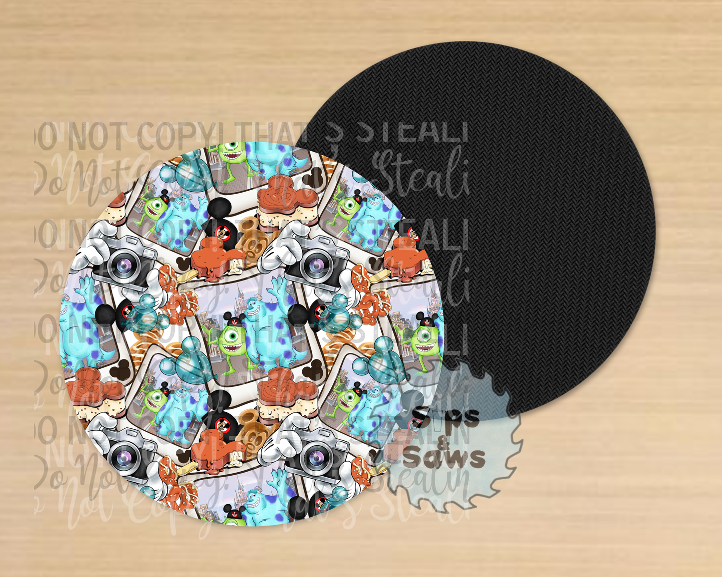 Monsters Sublimation Coaster