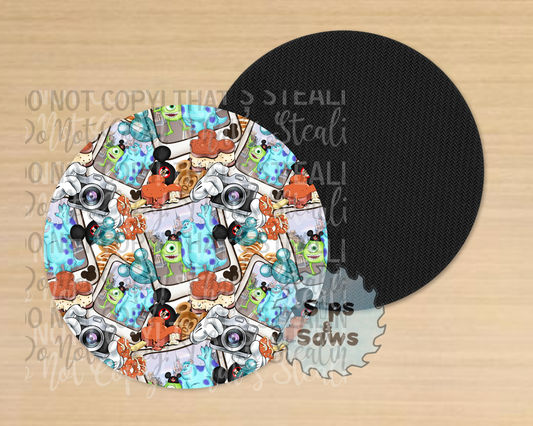 Monsters Sublimation Coaster