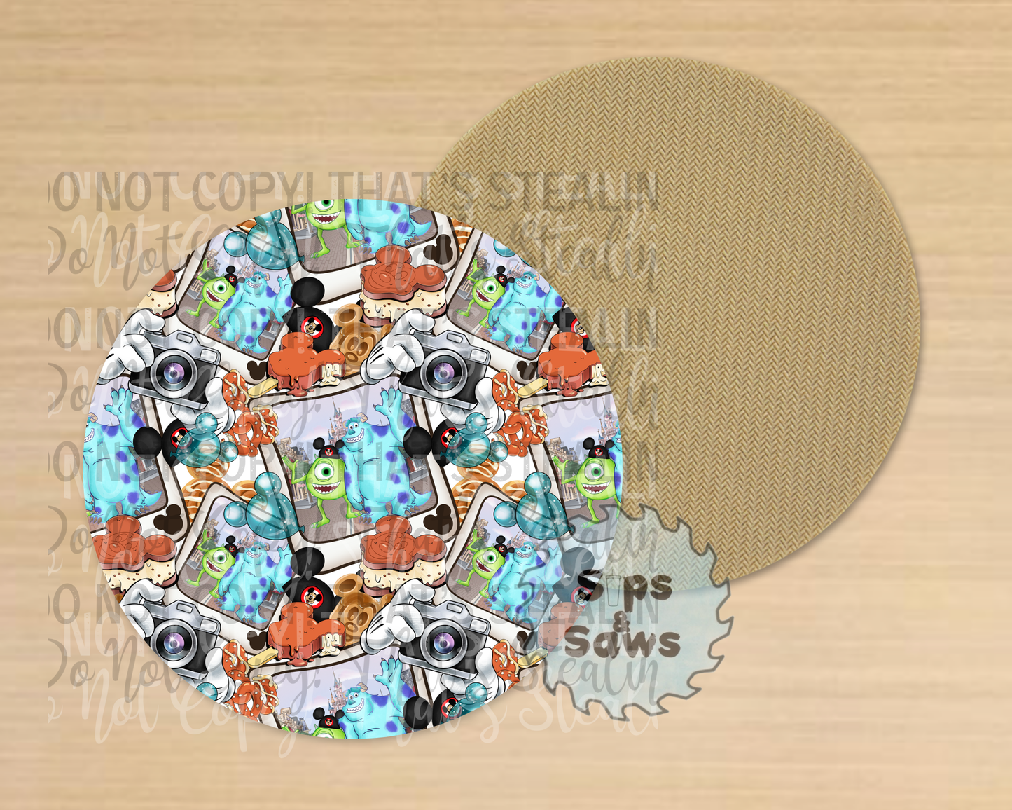 Monsters Sublimation Coaster