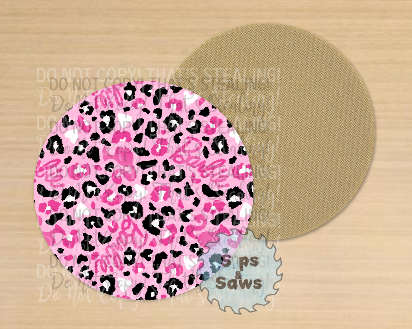 Cheetah Barbie Sublimation Coaster