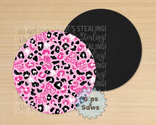 Cheetah Barbie Sublimation Coaster