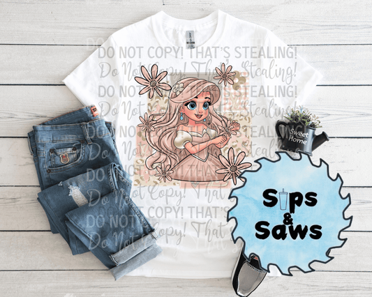 Beige Mermaid DTF