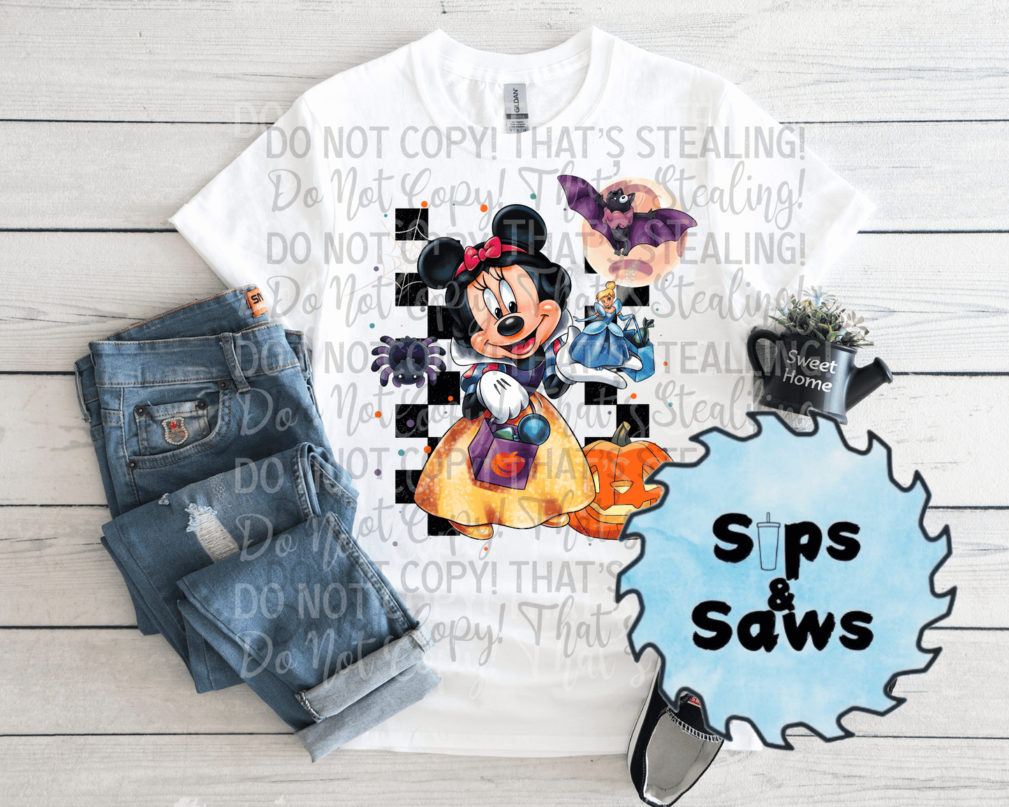 Checkered Snow Mouse DTF