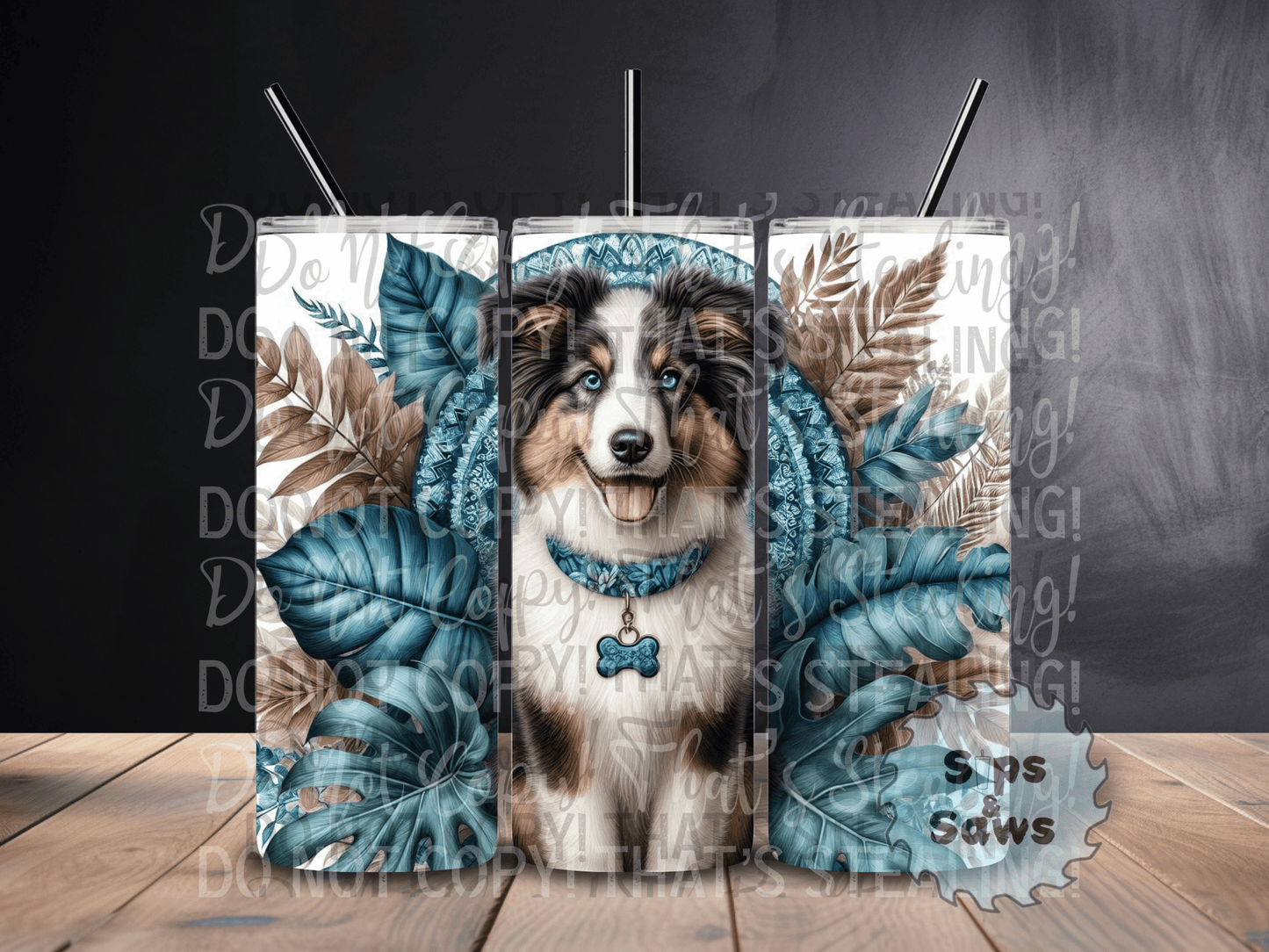20oz Border Collie Tumbler