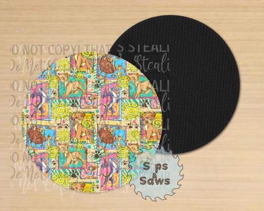Lion Sublimation Coaster