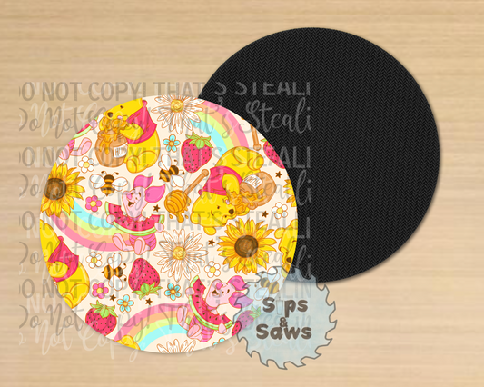 Hunny Bear Sublimation Coaster