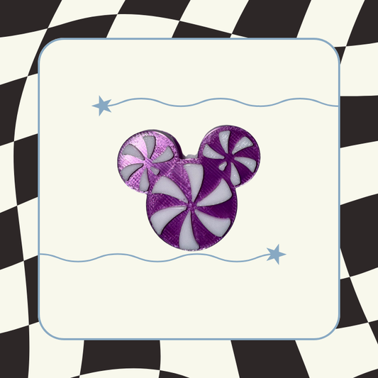 Purple Candy Straw Topper