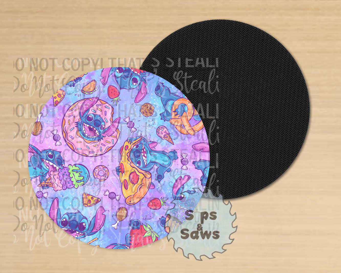 Food Blue Alien Sublimation Coaster