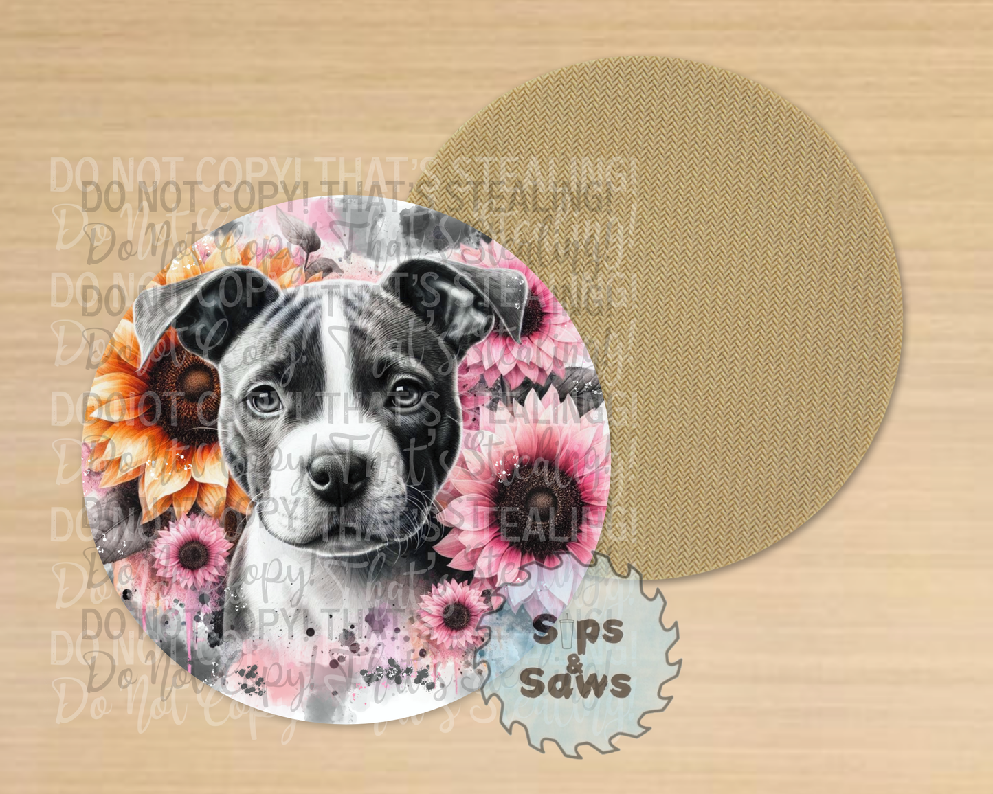 Staffy Sublimation Coaster