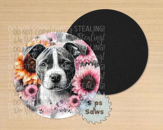 Staffy Sublimation Coaster