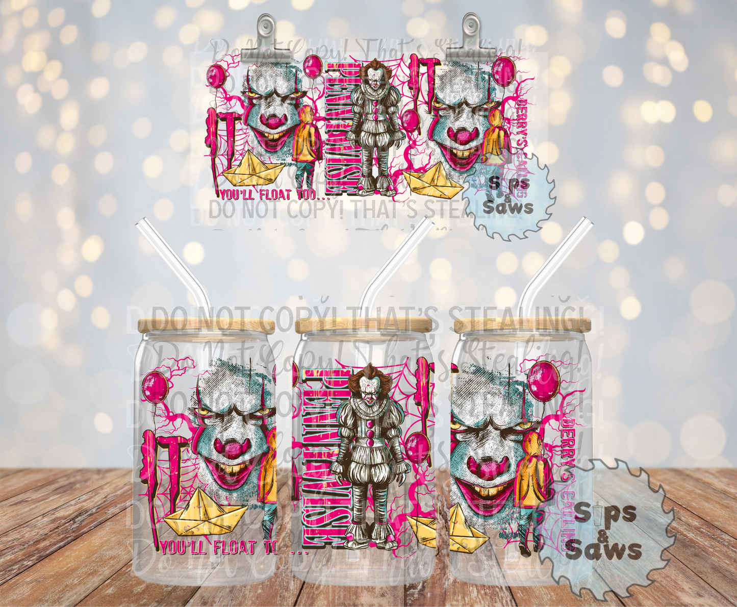 16oz Vintage Clown Wrap