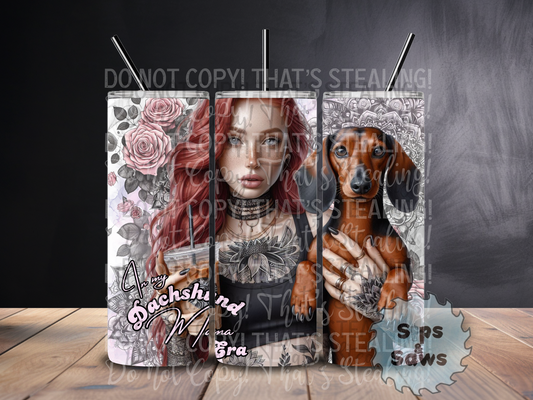 20oz Dachshund Era Sublimation Tumbler