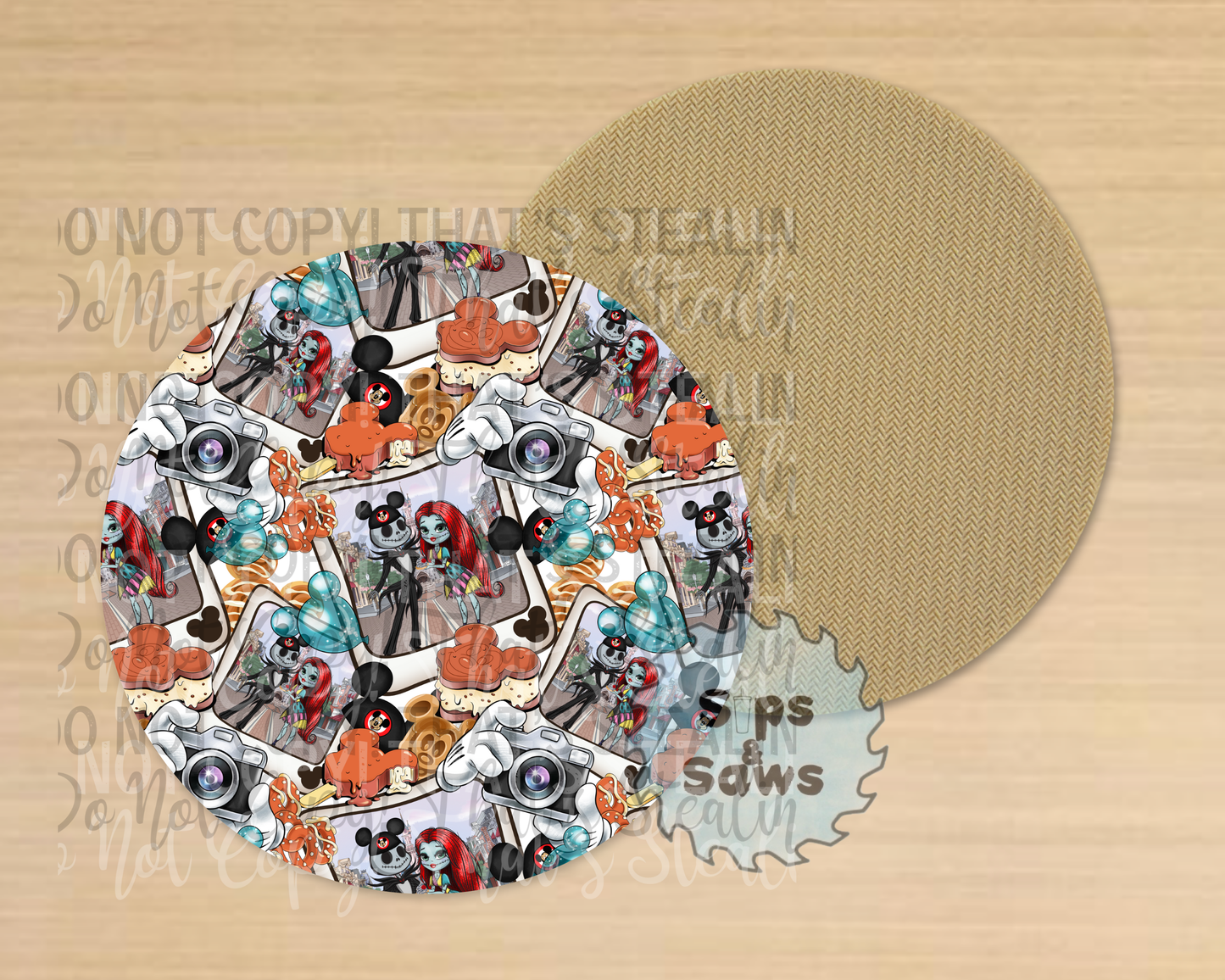 Jack & Sally Sublimation Coaster