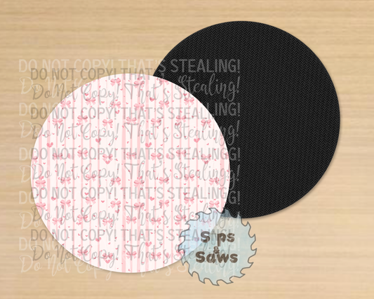 Bows Sublimation Coaster