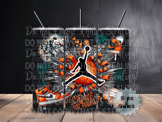 20oz  Orange Jordan Tumbler