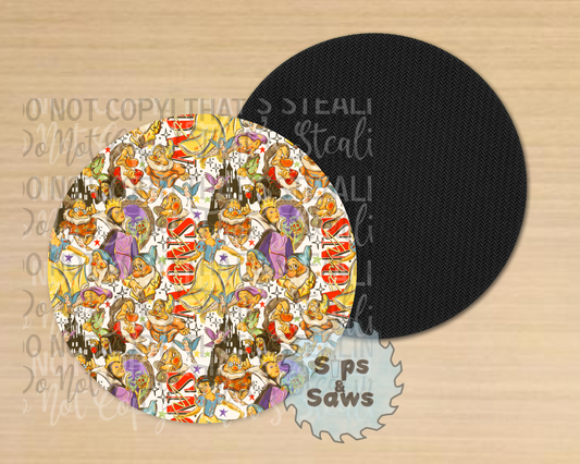 Snow White Sublimation Coaster