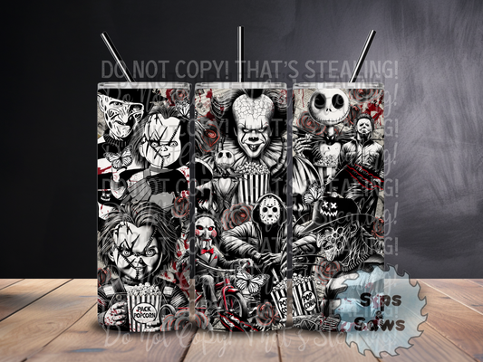 20oz Horror Sublimation Tumbler