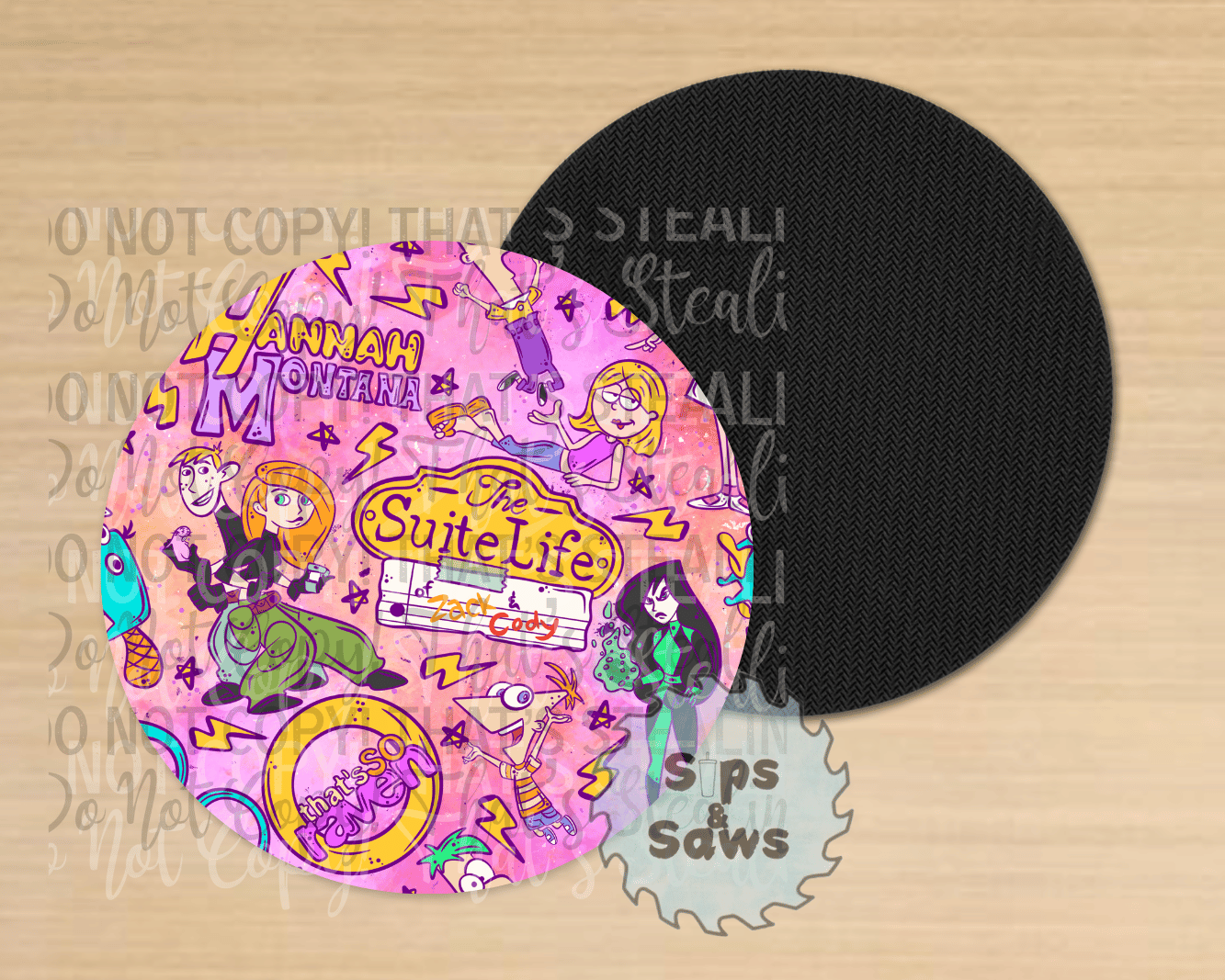 Channel Throwbacks Sublimation Coaster