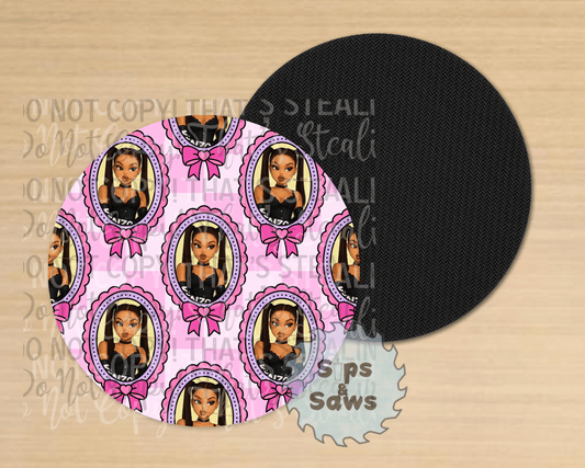 Bratz Pink Sublimation Coaster