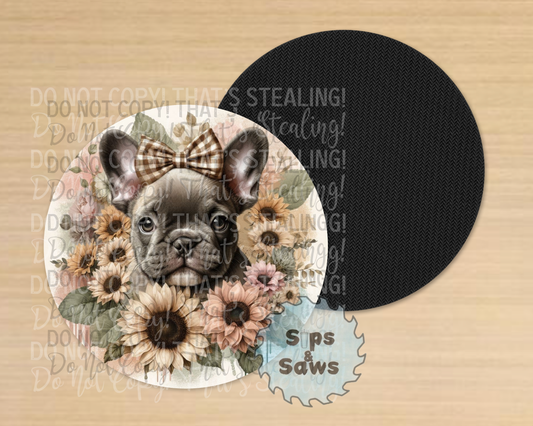 Frenchie Sublimation Coaster