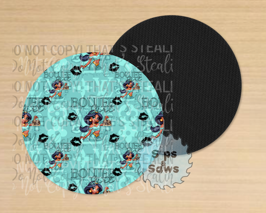 Designer Jasmine Sublimation Coaster