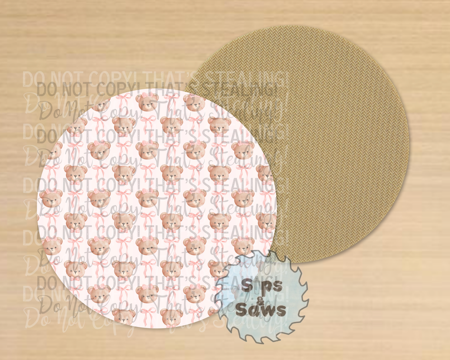 Teddies Sublimation Coaster