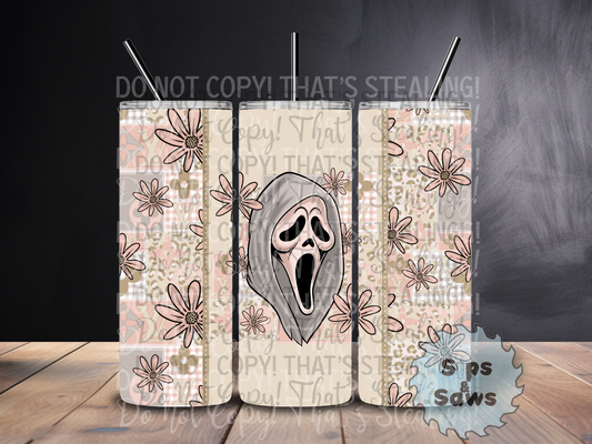 20oz Beige Ghost Sublimation Tumbler