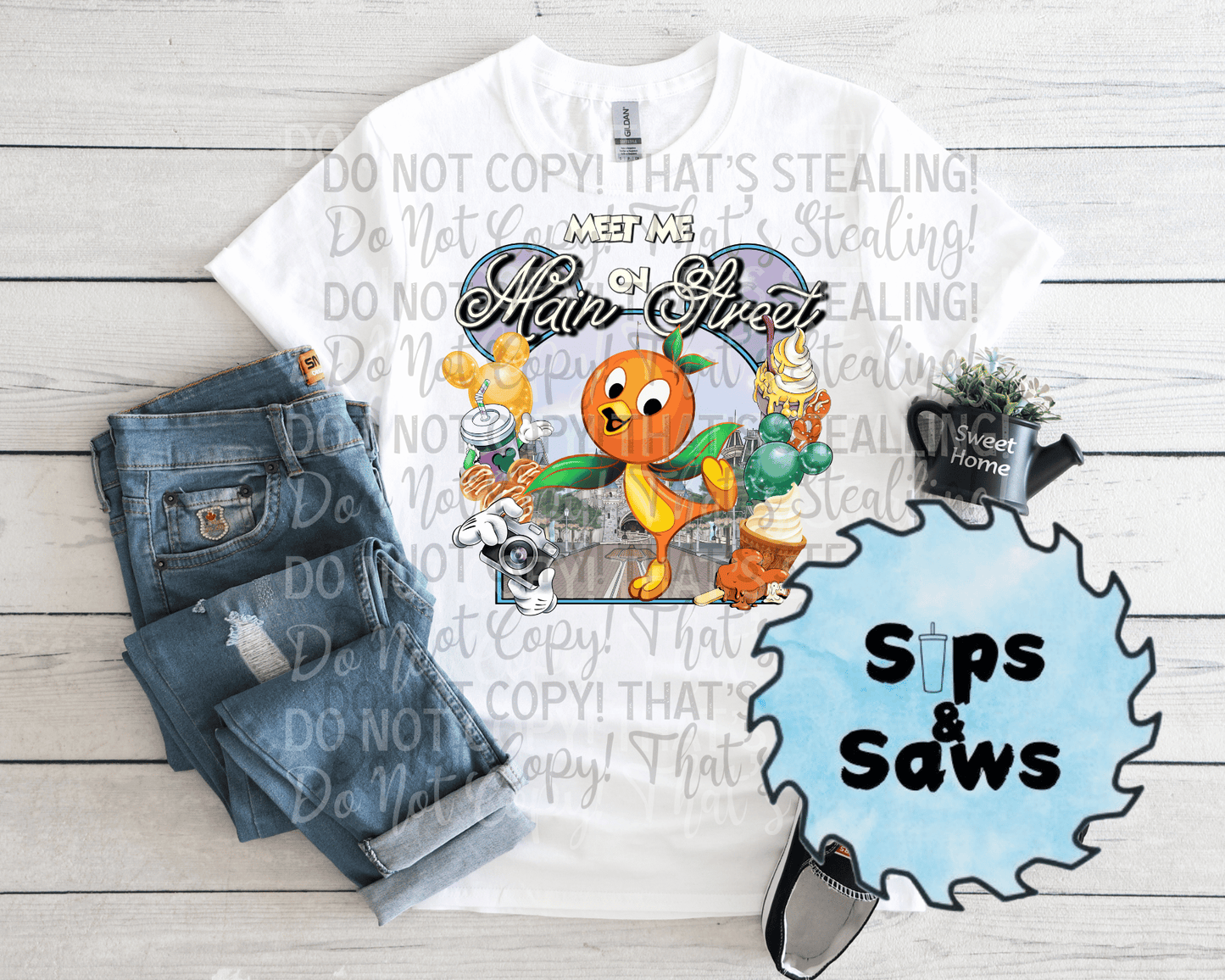 Orange Bird Meet Me DTF