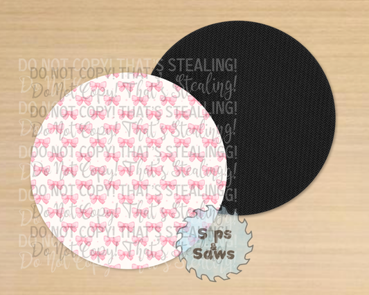 Bows Sublimation Coaster