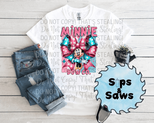 Female Mouse Bow DTF