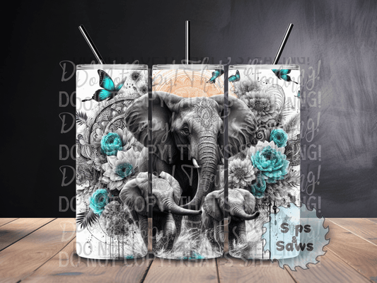 20oz Elephant Family Tumbler