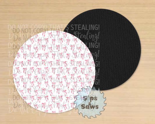 Bows Sublimation Coaster