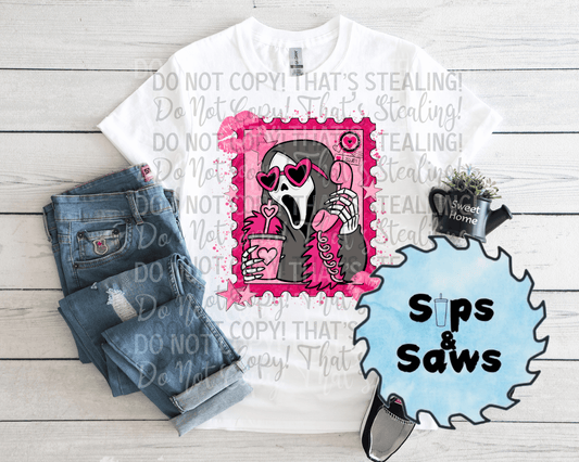 Stamp Pink Ghost DTF