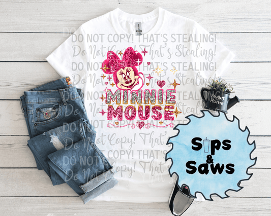 Female Mouse Pink DTF