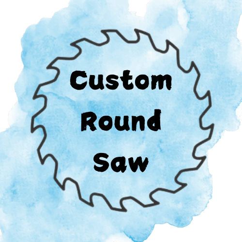 Custom Hand Painted Round Saw