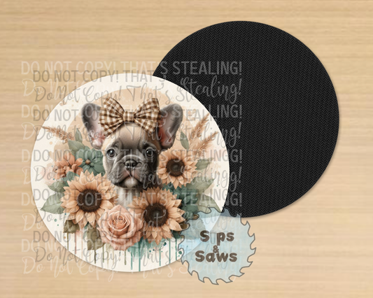 Frenchie Sublimation Coaster