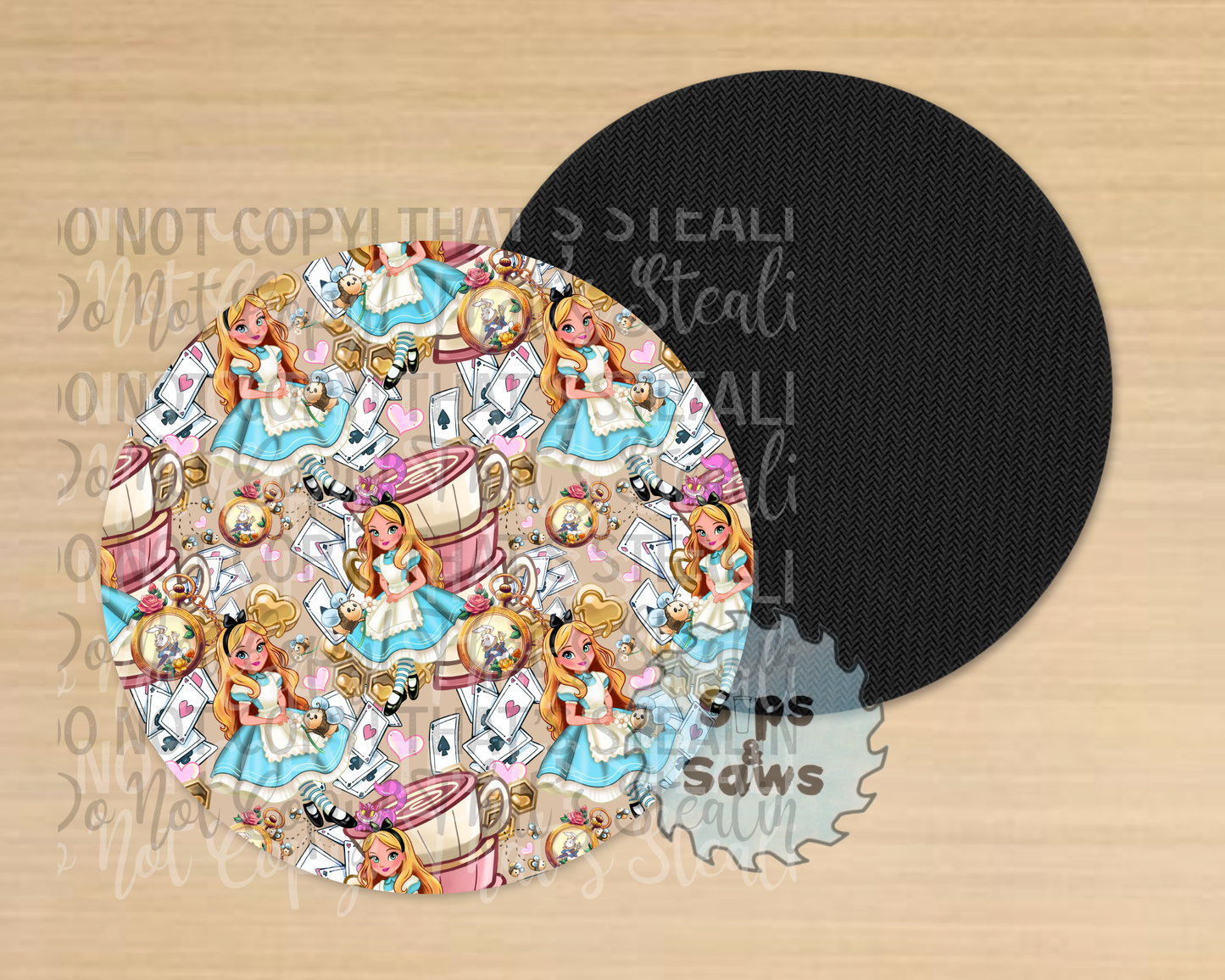 Alice Tan Sublimation Coaster