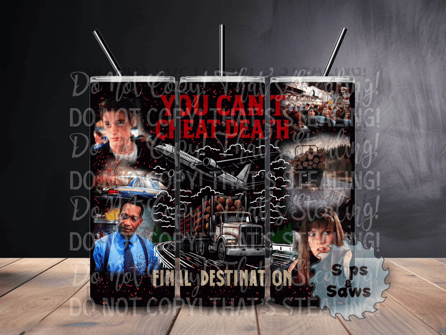 20oz You Can't Cheat Death Tumbler