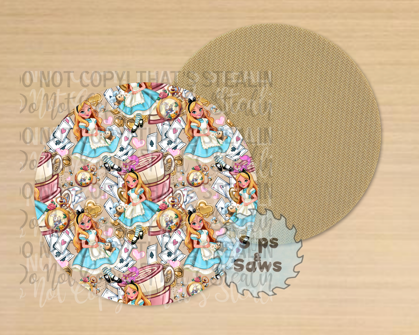 Alice Tan Sublimation Coaster