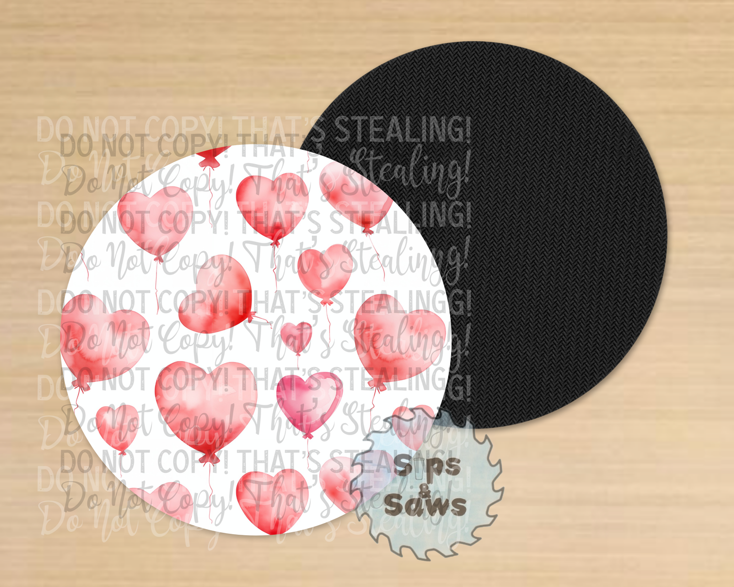 Hearts Sublimation Coaster
