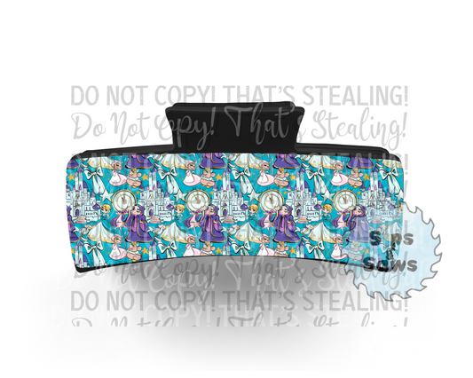 The Glass Slipper Sublimation Hair Clip