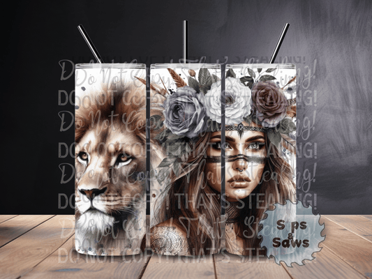 20oz Lion Tumbler